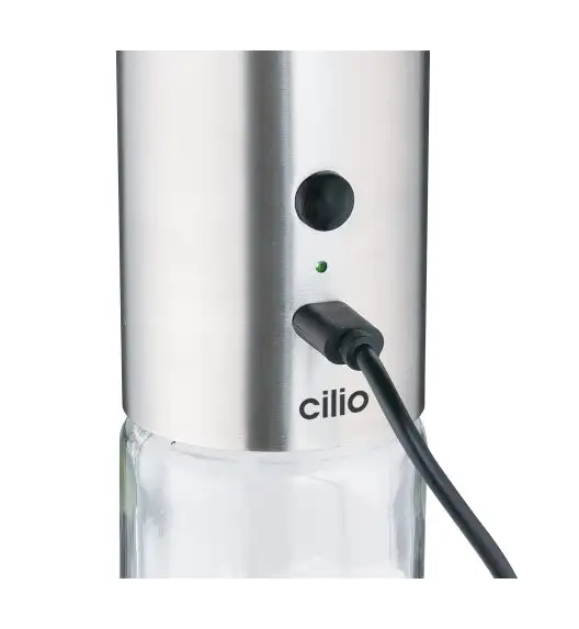 CILIO COLLINA Elektryczny młynek do pieprzu lub soli, ładowany przez USB / FreeForm