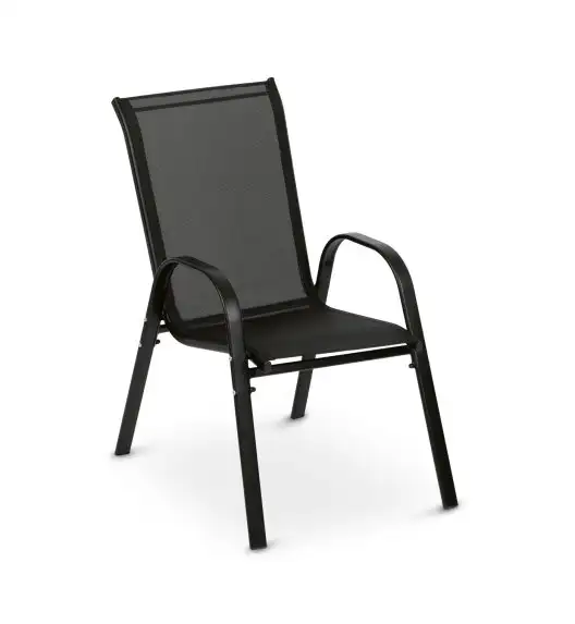 TADAR PANAMA Zestaw mebli ogrodowych / ławka + 2 krzesła + prostokątny stolik ze szklanym blatem