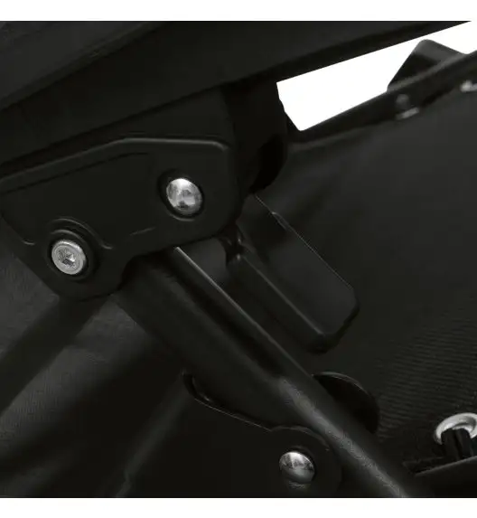 TADAR Leżak ogrodowy 66 x 160 cm / plażowy / czarny / grawitacyjny