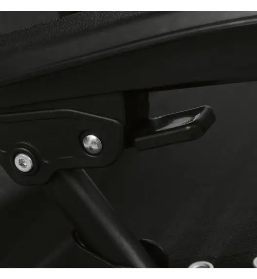 TADAR Leżak ogrodowy 66 x 160 cm / plażowy / czarny / grawitacyjny