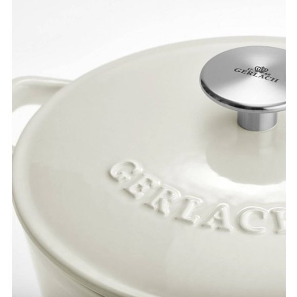 GERLACH NATUR IRON Komplet 2 garnków z pokrywkami 3L + 5L | żeliwo | indukcja