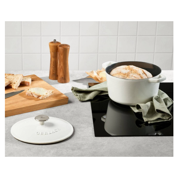 GERLACH NATUR IRON Komplet 2 garnków z pokrywkami 3L + 5L | żeliwo | indukcja