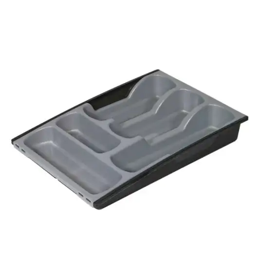 CURVER BASIC Wkład do szuflad rozsuwany / czarny, srebrny