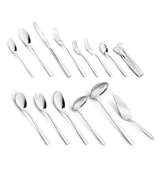 KONIGHOFFER HAILEY Sztućce Komplet 72 el w walizce skórzanej / 12 osób / połysk