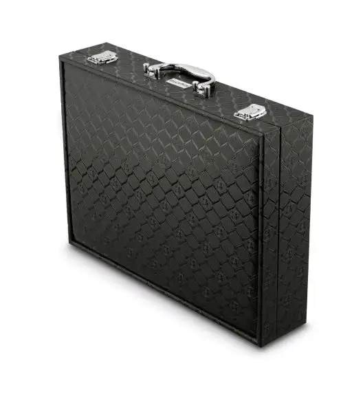 KONIGHOFFER HAILEY Sztućce Komplet 72 el w walizce skórzanej / 12 osób / połysk