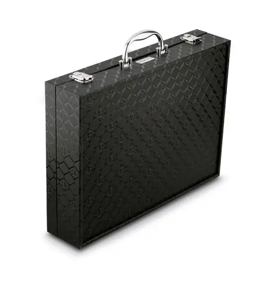 KONIGHOFFER HAILEY Sztućce Komplet 72 el w walizce skórzanej / 12 osób / połysk