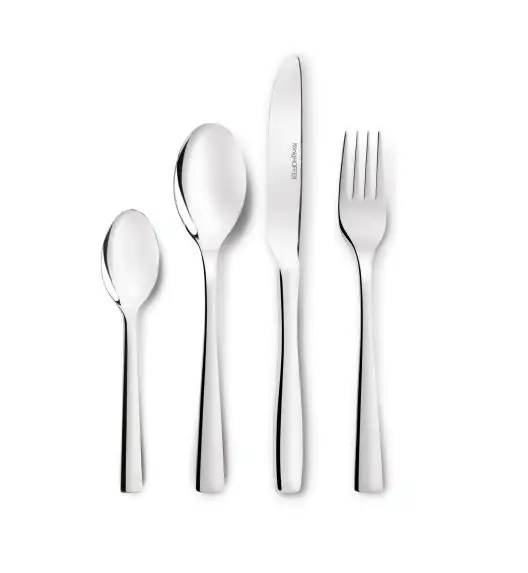 KONIGHOFFER HAILEY Sztućce Komplet 72 el w walizce skórzanej / 12 osób / połysk