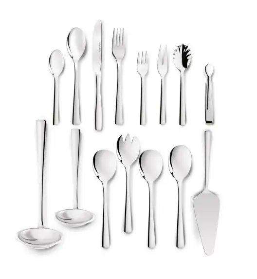 KONIGHOFFER HAILEY Sztućce Komplet 72 el w walizce skórzanej / 12 osób / połysk