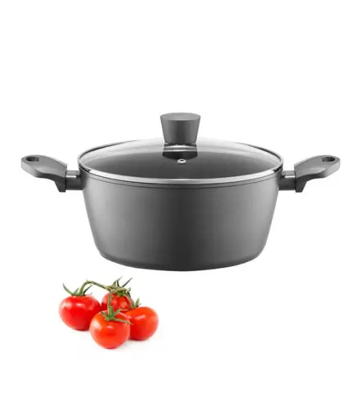 AMBITION VERSO Komplet garnków z pokrywkami 20, 24, 28 cm + patelnie 20, 24, 28 cm / aluminium / indukcja