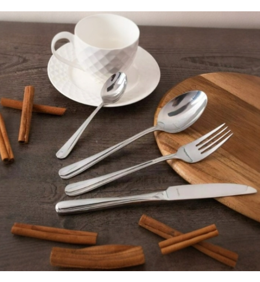 WYPRZEDAŻ! AMEFA ASTORIA Sztućce UE 24 el w pudełku kwadratowym / 6 os / połysk / stal nierdzewna