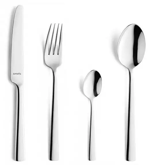 AMEFA BLISS Sztućce UE 96 el w pudełku kwadratowym / 24 os / połysk / stal nierdzewna