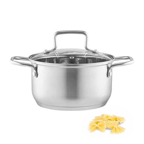 AMBITION HUGO Garnek z pokrywką 18 cm / stal nierdzewna / indukcja