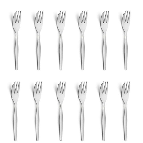 AMEFA Sztućce UE / SCANDINAVE 12x Widelczyk do ciasta | stal 18/0 sztućce dla gastronomii