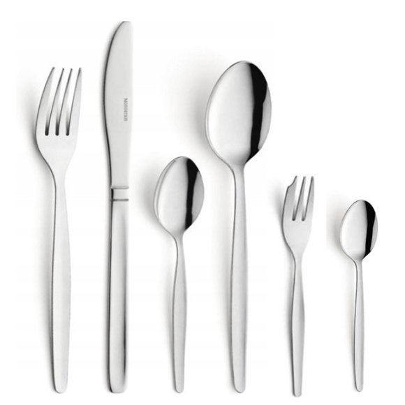 AMEFA Sztućce UE / SCANDINAVE Komplet sztućce 72 el dla 12 os luzem | stal 18/0 sztućce dla gastronomii