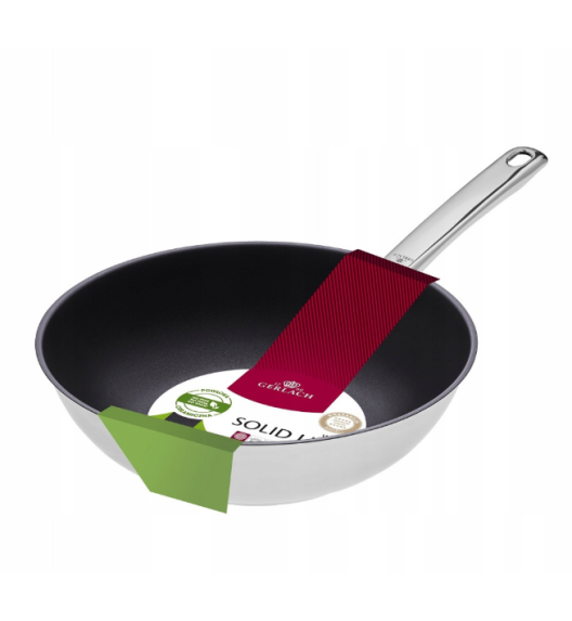 GERLACH SOLID LITE WOK 28 cm / indukcja / powłoka ceramiczna ILAG Xera Dur 2 