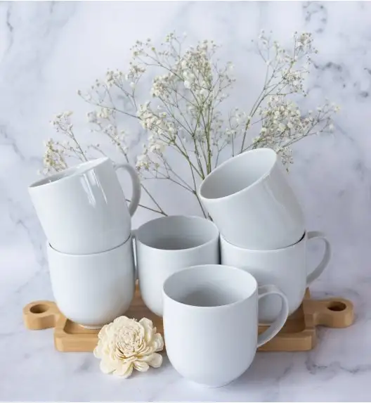 LUBIANA VANILLA Serwis obiadowy 24 el dla 6 osób | biała porcelana