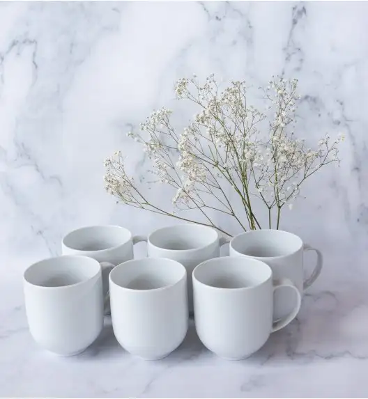 LUBIANA VANILLA Serwis obiadowo - kawowy 36 el dla 6 osób | biała porcelana