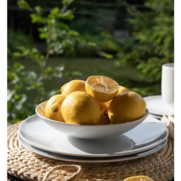 LUBIANA VANILLA Serwis obiadowy 36 el dla 12 osób | biała porcelana
