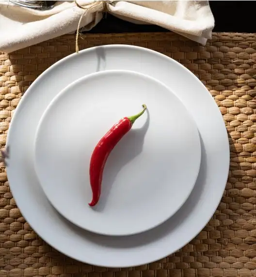 LUBIANA VANILLA Serwis obiadowy 96 el dla 24 osób | biała porcelana