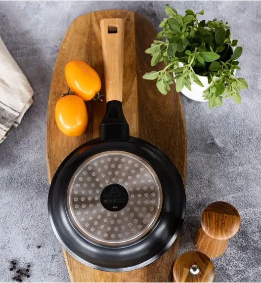 GERLACH NATUR EVO Komplet patelni z powłoką ceramiczną ILAG® Non-Stick / 20, 24, 28 cm + Wok 28 cm