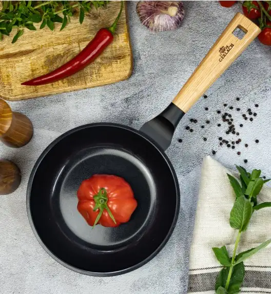 GERLACH NATUR EVO Komplet patelni z powłoką ceramiczną ILAG® Non-Stick / 20, 24, 28 cm + Wok 28 cm