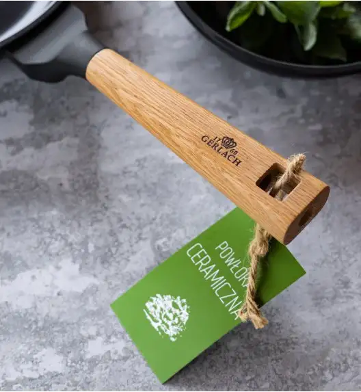 GERLACH NATUR EVO Komplet patelni z powłoką ceramiczną ILAG® Non-Stick / 20, 24, 28 cm + Wok 28 cm