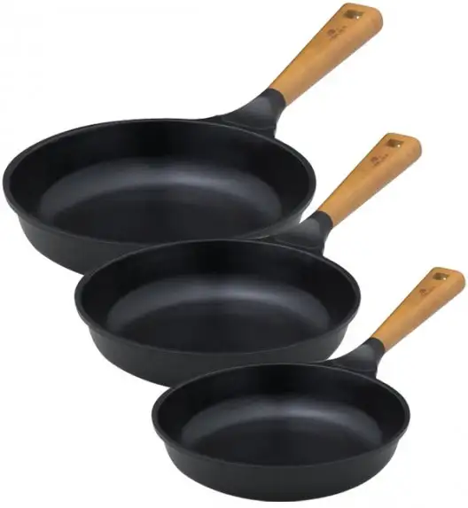 GERLACH NATUR EVO Komplet patelni z powłoką ceramiczną ILAG® Non-Stick / 20, 24, 28 cm + Wok 28 cm