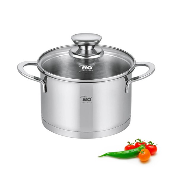ELO GALANT Garnek z pokrywką 16 cm / 1,7 L / stal nierdzewna / indukcja
