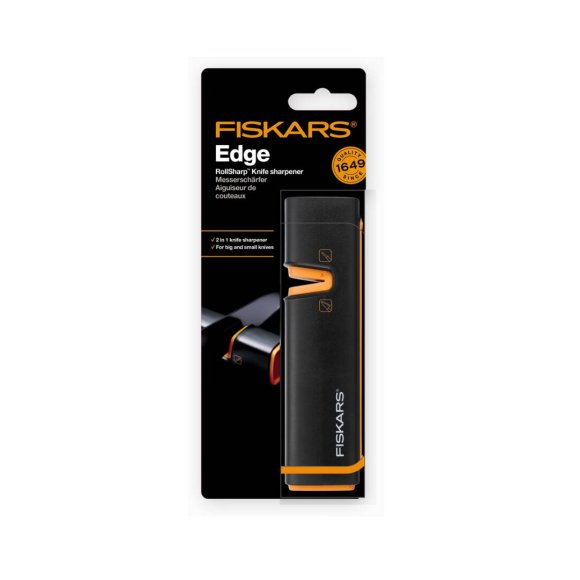 FISKARS EDGE Ostrzałka do noży Roll-Sharp / Rękojeść Softgrip