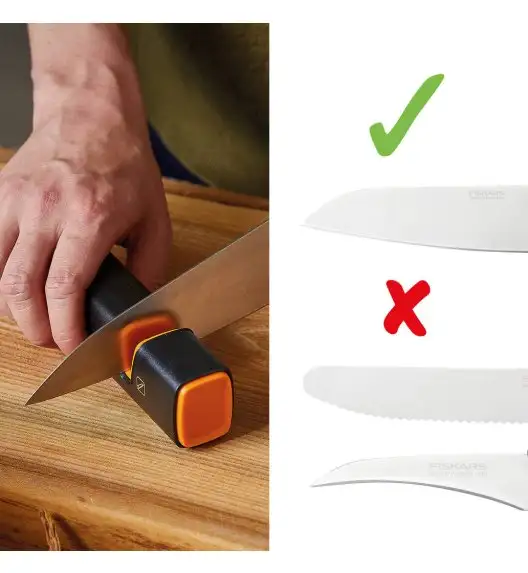 FISKARS EDGE Ostrzałka do noży Roll-Sharp / Rękojeść Softgrip