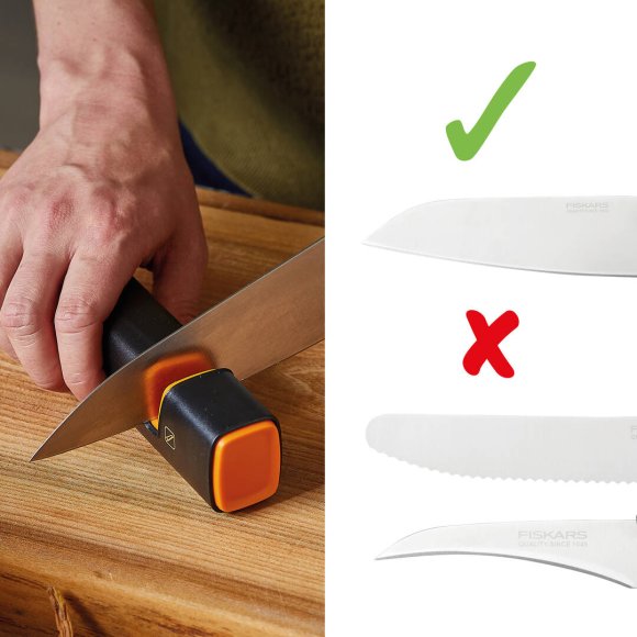 FISKARS EDGE Ostrzałka do noży Roll-Sharp / Rękojeść Softgrip