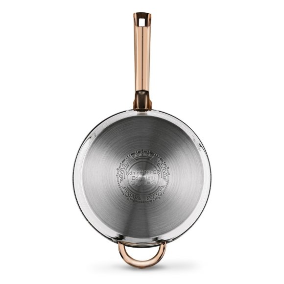 KönigHOFFER BARI ROSE GOLD Komplet garnków ze stali nierdzewnej 12 elementów / indukcja