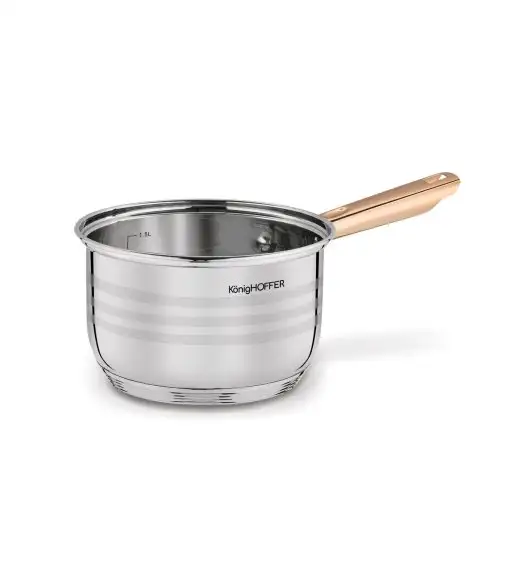 KönigHOFFER BARI ROSE GOLD Komplet garnków ze stali nierdzewnej 12 elementów / indukcja