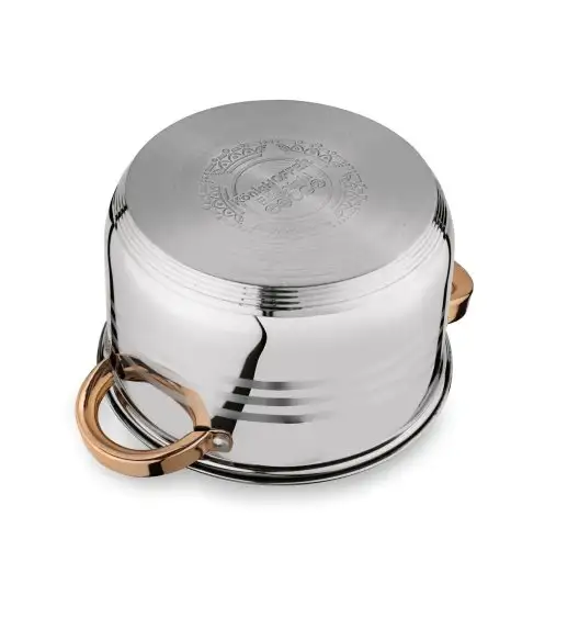 KönigHOFFER BARI ROSE GOLD Komplet garnków ze stali nierdzewnej 12 elementów / indukcja