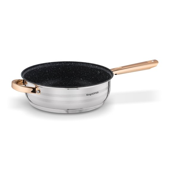 KönigHOFFER BARI ROSE GOLD Komplet garnków ze stali nierdzewnej 12 elementów / indukcja