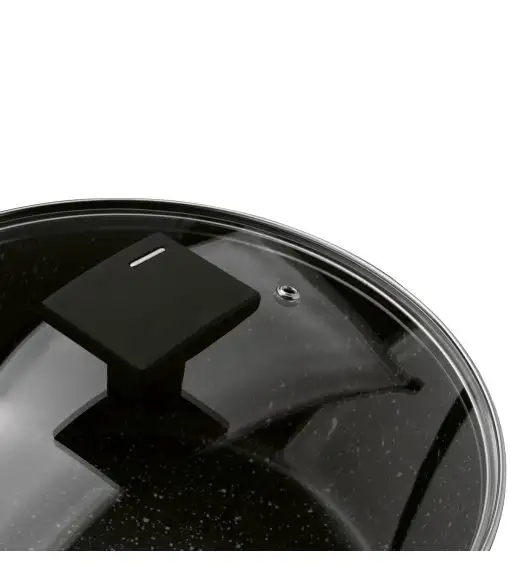 KONIGHOFFER BRAZOS Zestaw garnków marmurowych z pokrywkami 10 el / indukcja / czarny nakrapiany