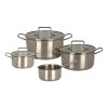 EXCELLENT HOUSEWARE Zestaw garnków i patelni z pokrywkami / 7 elementów / indukcja