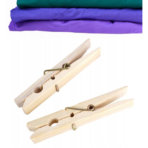 EXCELLENT HOUSEWARE LUX Klamerki bambusowe do prania 48 szt.