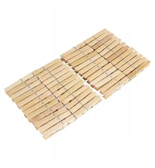 EXCELLENT HOUSEWARE LUX Klamerki bambusowe do prania 48 szt.