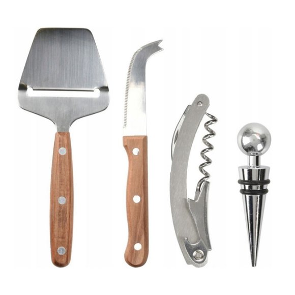 EXCELLENT HOUSEWARE Zestaw 4 elementowy do wina i serów