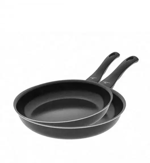 GERLACH FIRST Komplet patelni 20, 28 cm / dwuwarstwowa powłoka ceramiczna  + pokrywki uniwersalne 20, 28 cm 