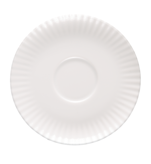 LUBIANA DAISY Spodek pod filiżankę 14,5 cm | biała porcelana 