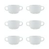 LUBIANA DAISY 6x Bulionówka 300 ml | 6 el dla 6 os | biała porcelana