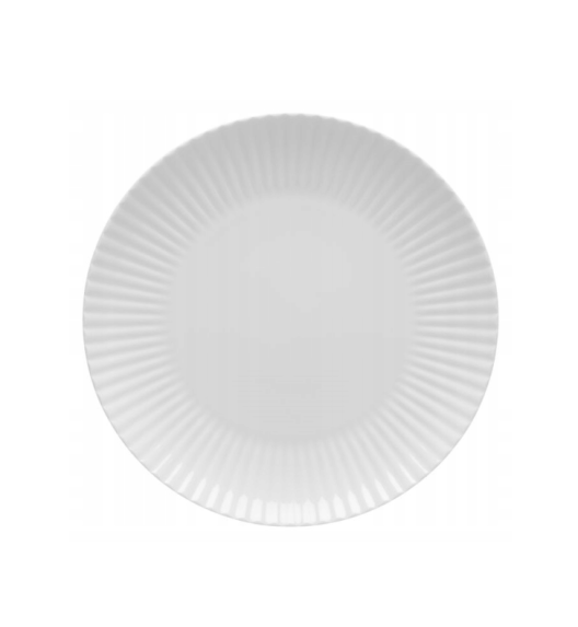 LUBIANA DAISY 18x Talerz deserowy płytki 20,5 cm | 18 el dla 18 os | biała porcelana