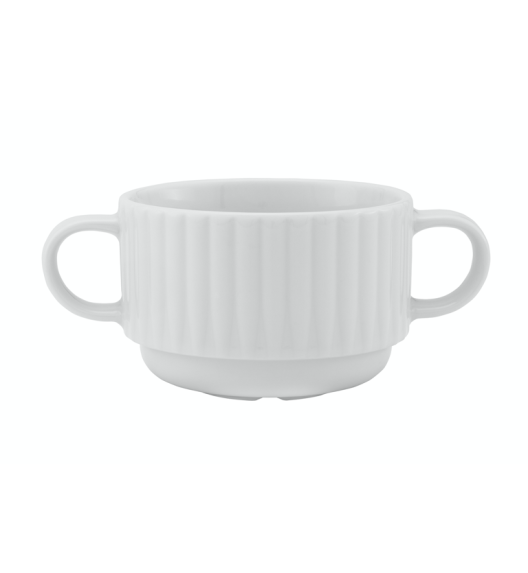 LUBIANA DAISY 12x Bulionówka 300 ml | 12 el dla 12 os | biała porcelana