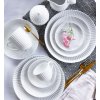 LUBIANA DAISY Serwis obiadowo - kawowy 6 osób / 36 elementów | biała porcelana