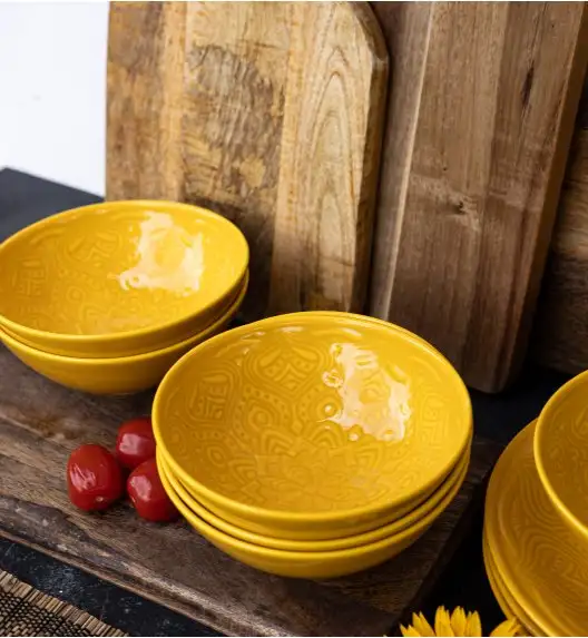 LUBIANA ORIENTAL | KY ŻÓŁTY | Serwis obiadowy 6/18 el | porcelana