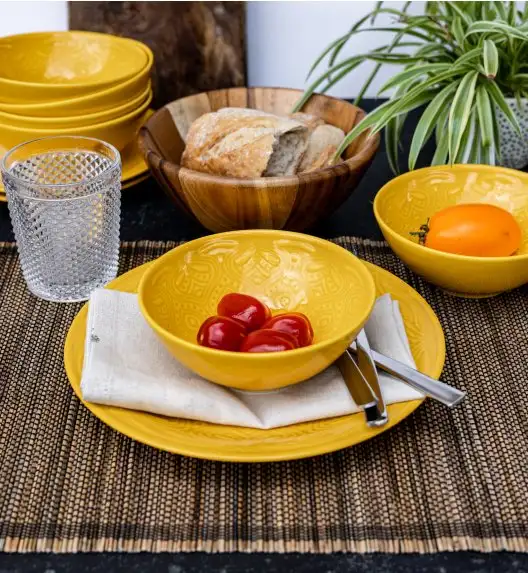 LUBIANA ORIENTAL | KY ŻÓŁTY | Serwis obiadowy 6/18 el | porcelana