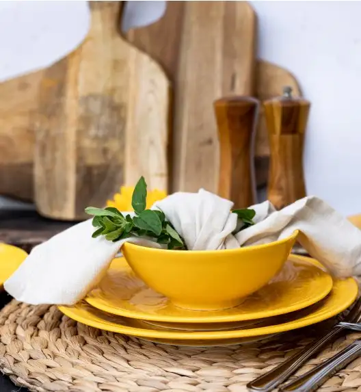 LUBIANA ORIENTAL | KY ŻÓŁTY | Serwis obiadowy 12/36 el | porcelana