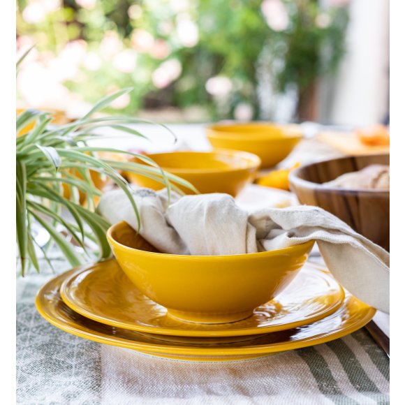 LUBIANA ORIENTAL | KY ŻÓŁTY | Serwis obiadowy 18/54 el | porcelana